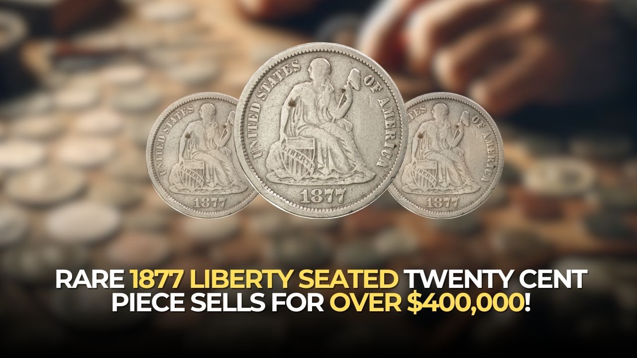 Rare 1877 Liberty Seated Twenty Cent Piece Sells for Over $400,000!